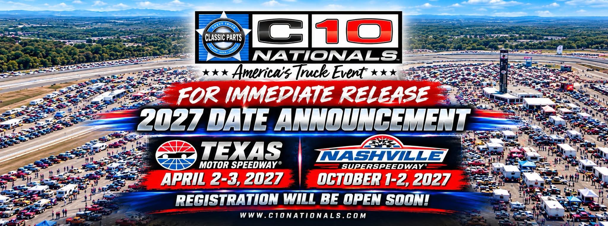 C10 Nationals Texas 2027 event artwork