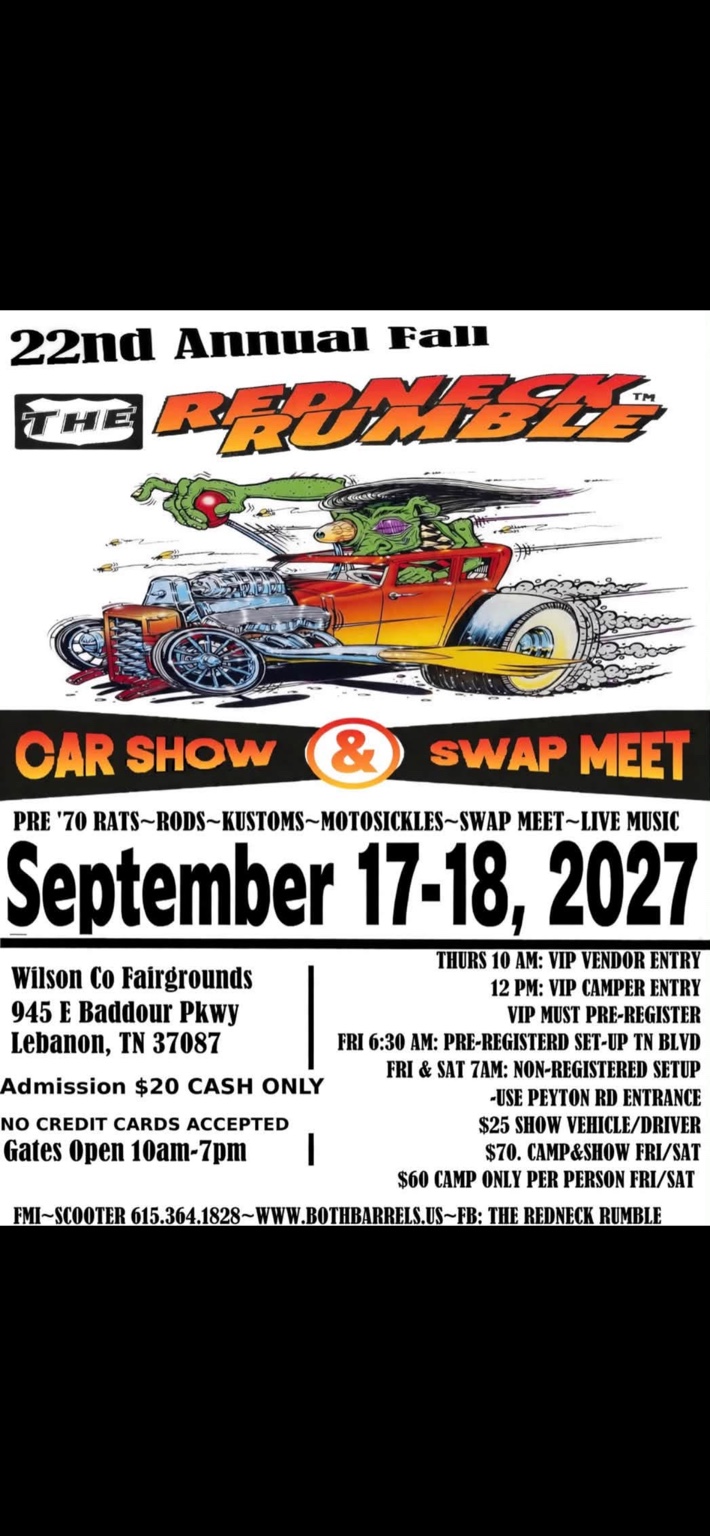 Fall Redneck Rumble event artwork